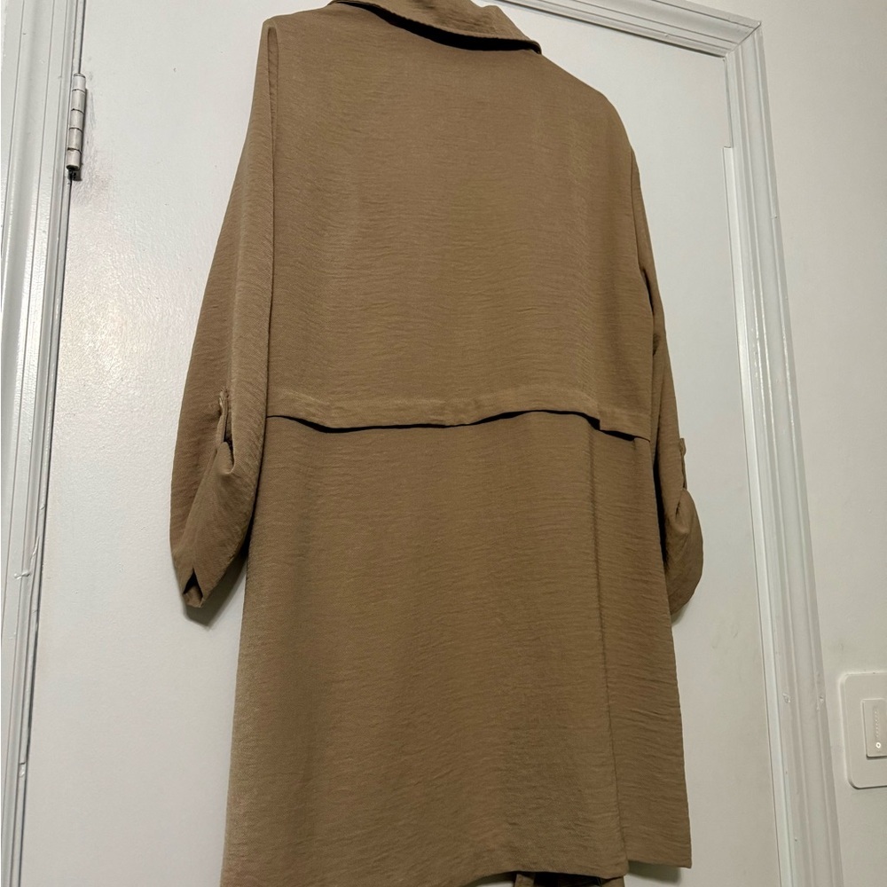 Tan Casual Jacket Blazer Cardigan - Picture 2 of 3